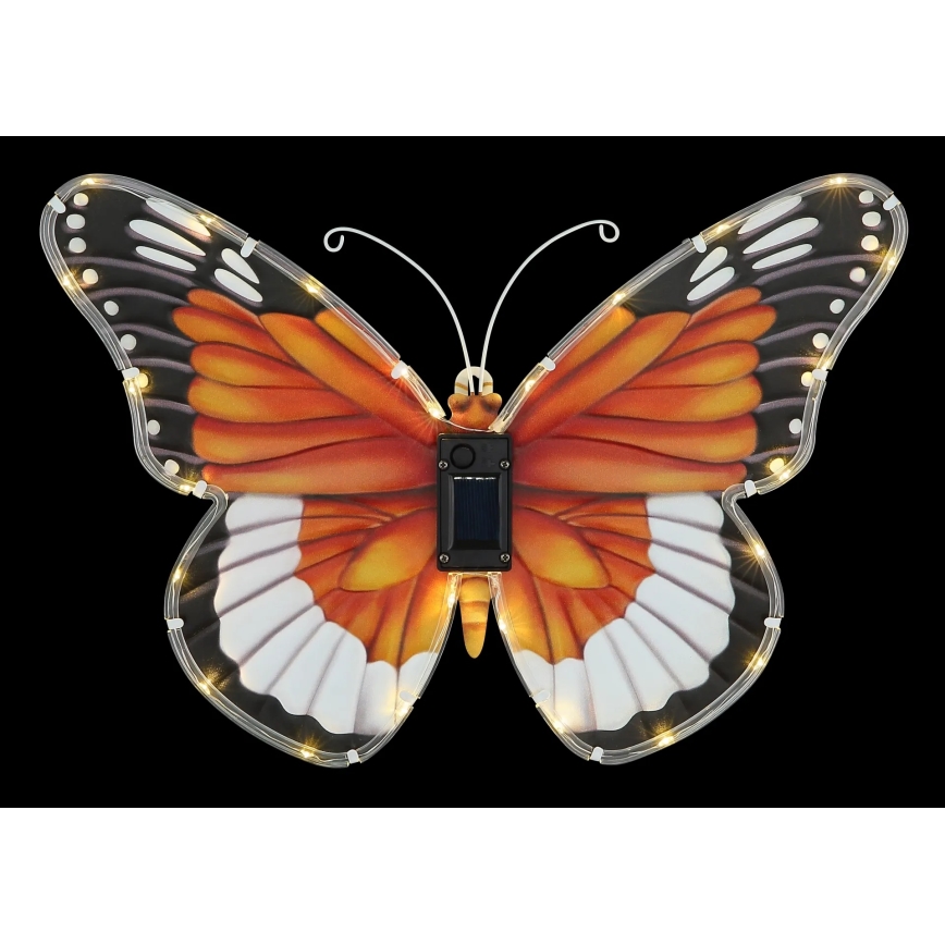 Globo - LED solarno svetilo LED/3V IP44 200 mAh metulj