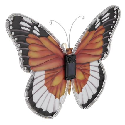 Globo - LED solarno svetilo LED/3V IP44 200 mAh metulj