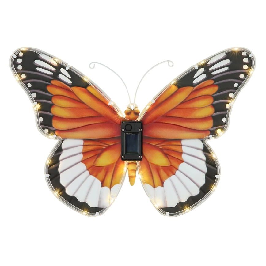 Globo - LED solarno svetilo LED/3V IP44 200 mAh metulj