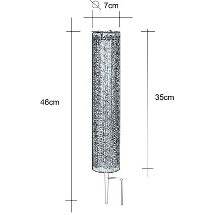 Globo - LED Solarna svetilka LED/0,06W/3,2V 3000K IP44 300 mAh