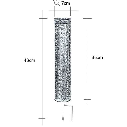 Globo - LED Solarna svetilka LED/0,06W/3,2V 3000K IP44