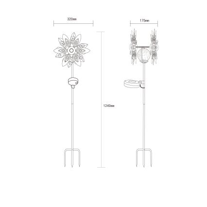 Globo - LED Solarna dekoracija LED/0,02W/3V IP44