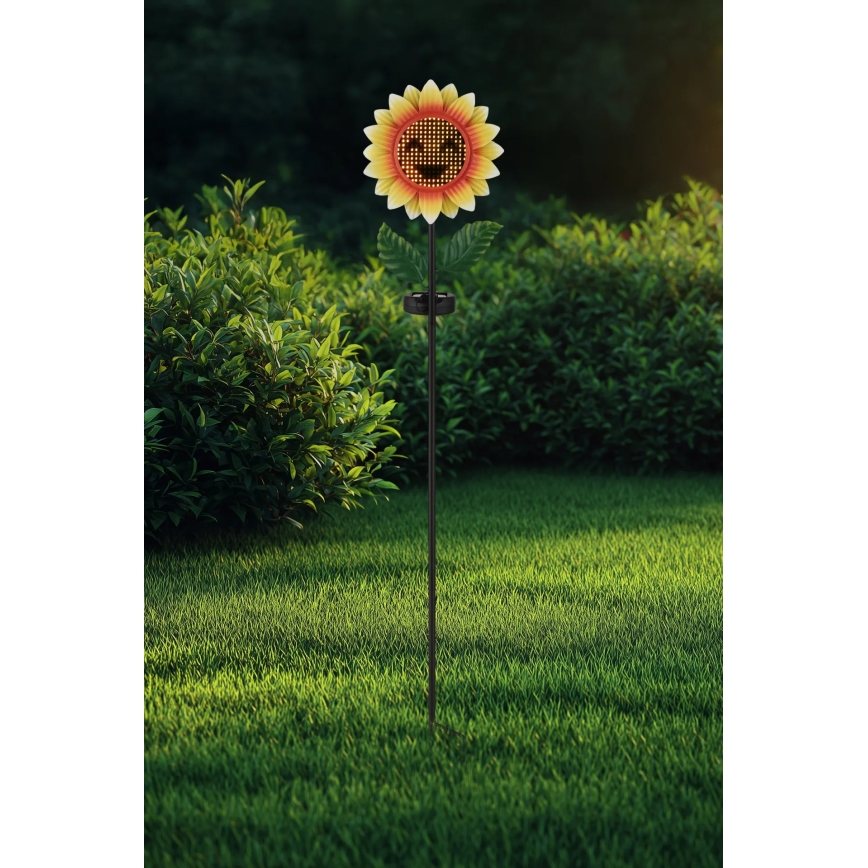 Globo - LED solarno svetilo 200xLED/3V IP44 600 mAh v obliki cvetlice