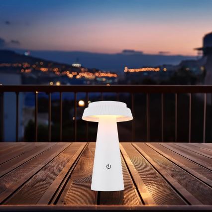 Globo - LED Zatemnitvena solarna svetilka na dotik LED/4W/3,7W IP54 bela