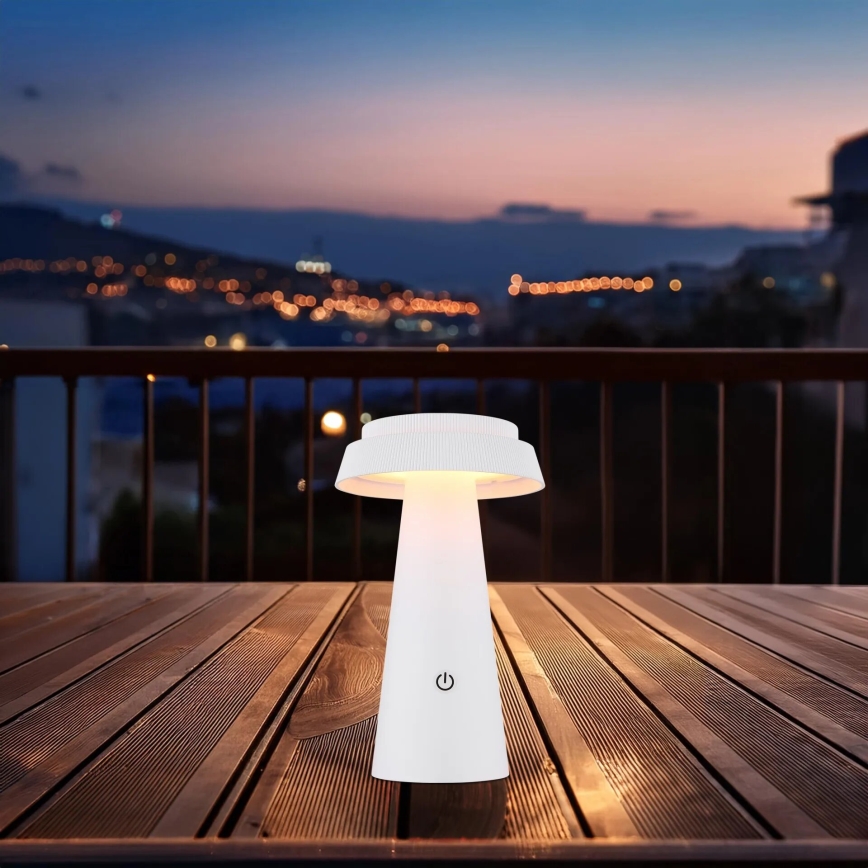 Globo - LED Zatemnitvena solarna svetilka na dotik LED/4W/3,7W IP54 bela