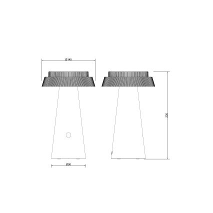 Globo - LED Zatemnitvena solarna svetilka na dotik LED/4W/3,7W IP54 bela