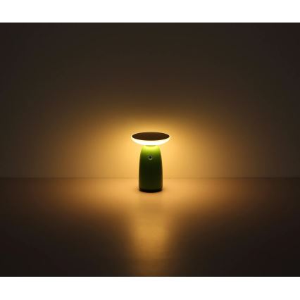Globo - LED Zatemnitvena solarna na dotik svetilka LED/10W/3,7V IP54 3600 mAh zelena