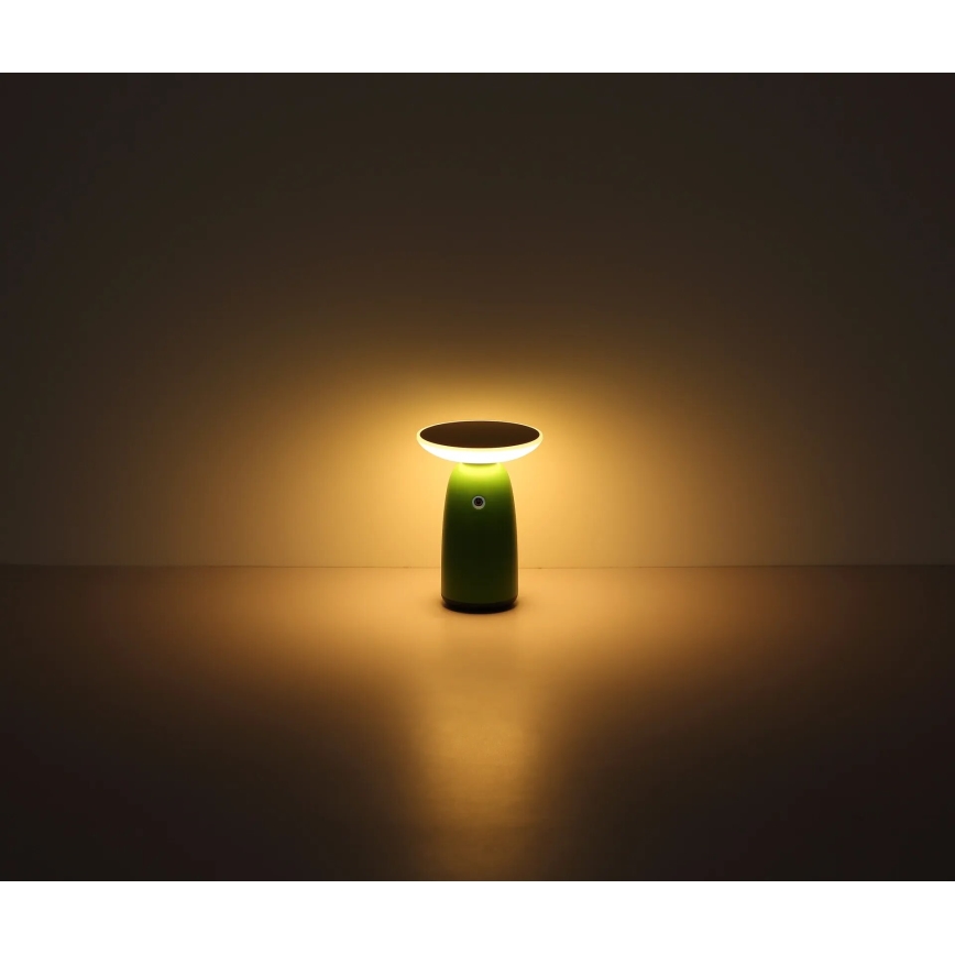Globo - LED Zatemnitvena solarna na dotik svetilka LED/10W/3,7V IP54 3600 mAh zelena