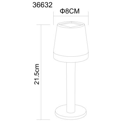 Globo - LED Solarna svetilka LED/0,5W/3,2V 3000K IP44 črna