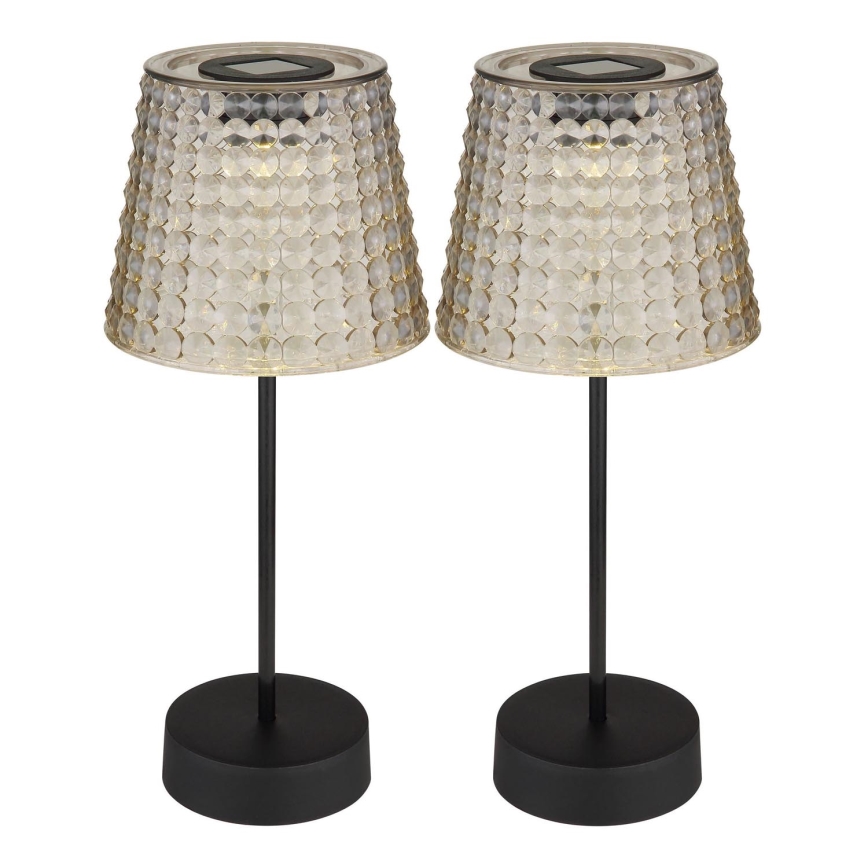 Globo 36634-2S - SET 2x LED Solarna svetilka SOLAR LED/0,06W/3V IP44 40 mAh siva