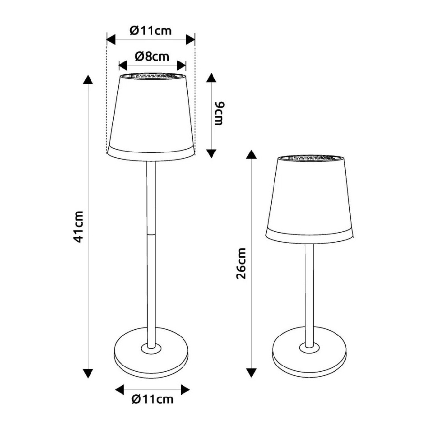 Globo - LED Solarna svetilka LED/0,6W/3V 3000K IP44 zlata