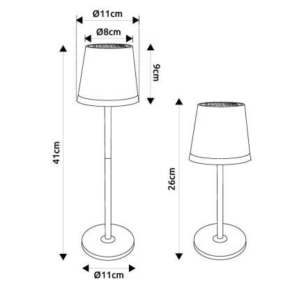 Globo - LED Solarna svetilka LED/0,6W/3V 3000K IP44 baker