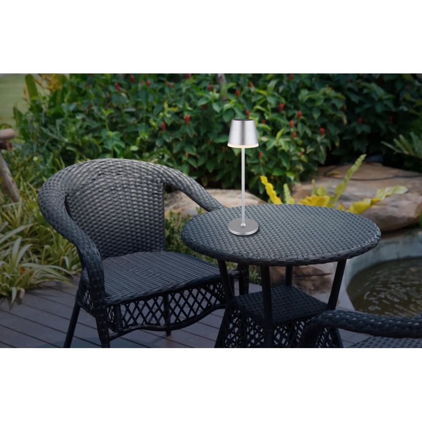 Globo - LED Solarna svetilka LED/0,6W/3V 3000K IP44 mat krom