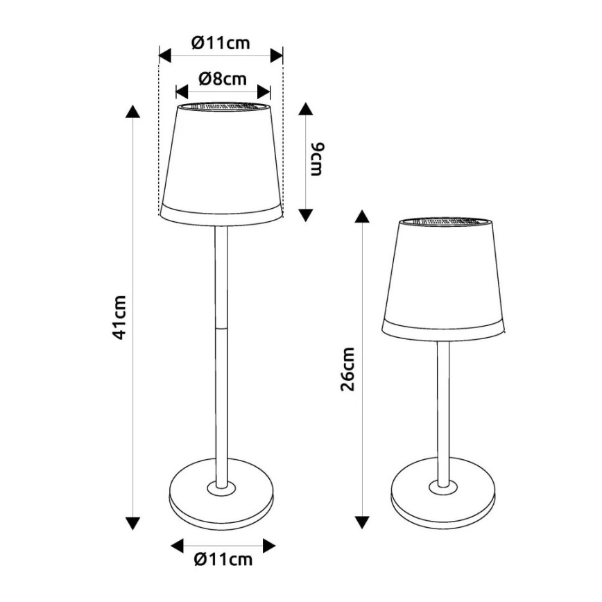 Globo - LED Solarna svetilka LED/0,6W/3V 3000K IP44 mat krom