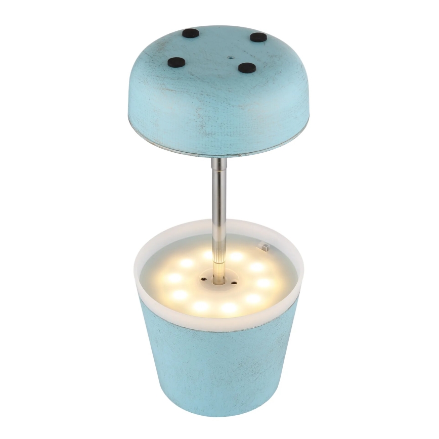 Globo - LED Solarna svetilka 10xLED/0,06W/3V IP44 800 mAh modra