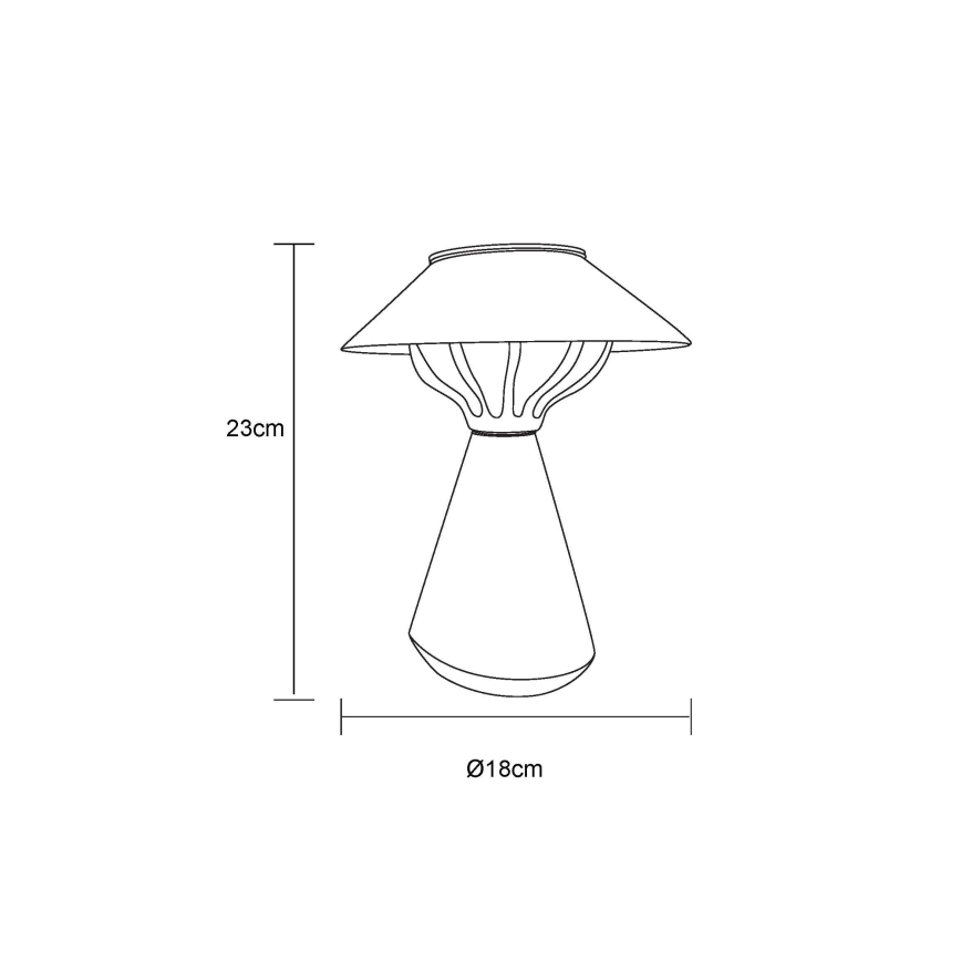 Globo - LED Solarna svetilka 10xLED/0,06W/1,2V IP44 črna