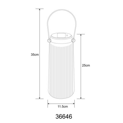 Globo - LED Solarna svetilka 2xLED/0,5W/3V 3000K IP44