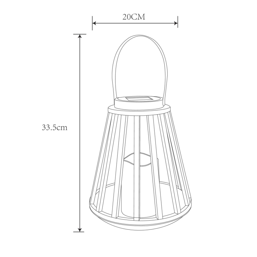 Globo - LED Solarna svetilka LED/0,06W/3V 3200K IP44