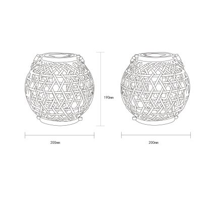 Globo - LED Solarna svetilka LED/0,02W/3V IP44