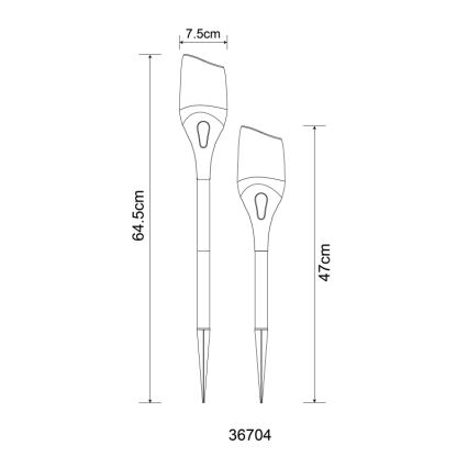 Globo - LED Solarna svetilka LED/2,4W/3V 1600K IP44