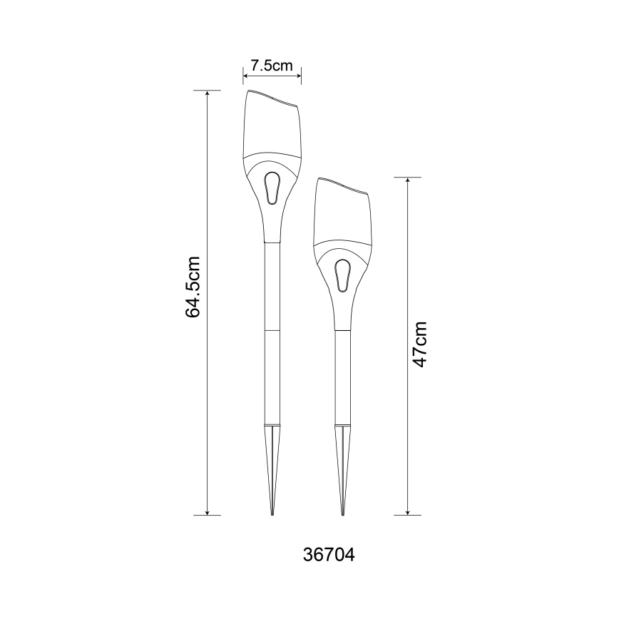 Globo - LED Solarna svetilka LED/2,4W/3V 1600K IP44