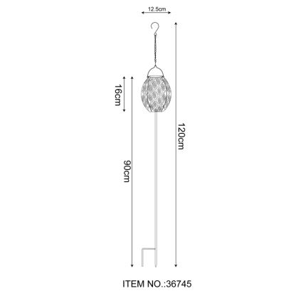 Globo - LED Solarna svetilka 3v1 LED/0,06W/3,2V 3000K IP44