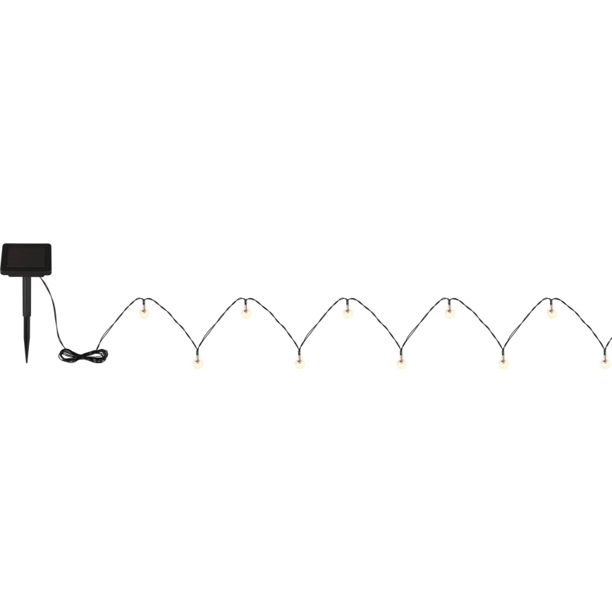 Globo - LED Solarna veriga 20xLED/0,06W/3,2V 285 cm IP44 600 mAh