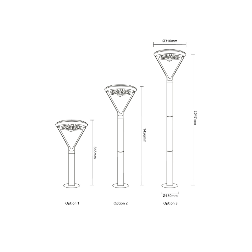 Globo - LED solarna svetilka LED/18W/3,7V 8000 mAh IP54