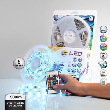 Globo 38990 - Kopalniški RGB LED trak LED BAND 150xLED/0,16W IP44