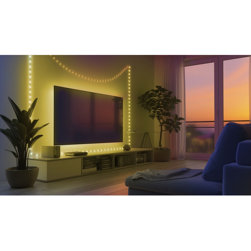 Globo - LED Trak 50xLED/0,06W/5V 5 m 8 funkcij