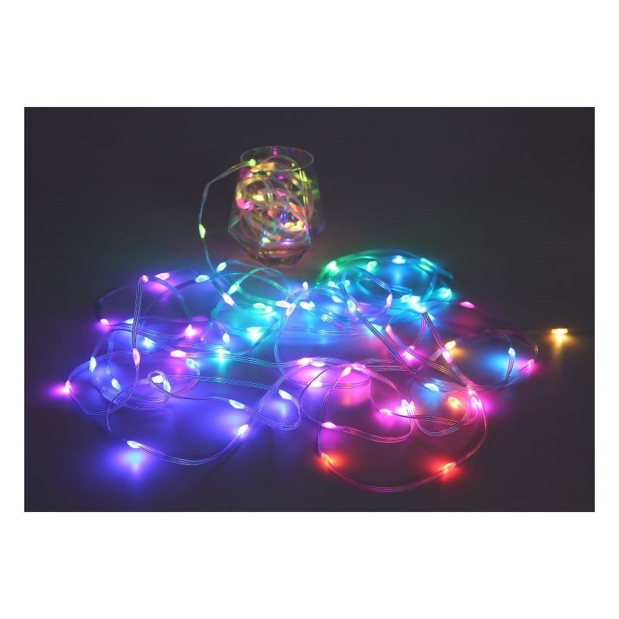 Globo - LED RGB Trak 50xLED/0,06W/5V 5 m 27 funkcij