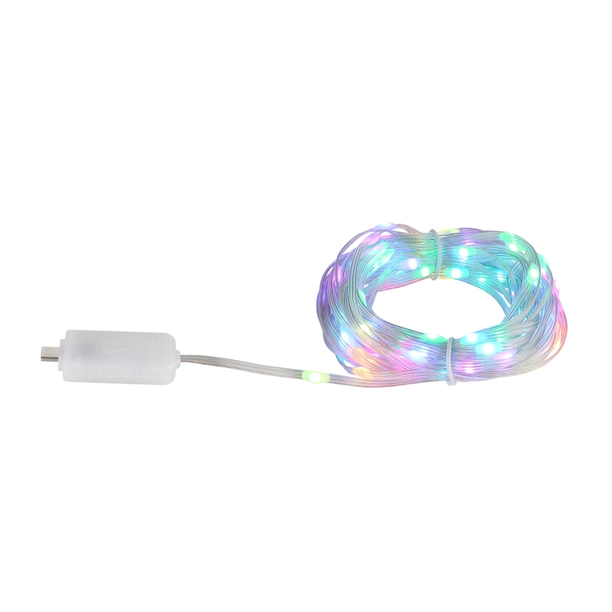 Globo - LED RGB Trak 50xLED/0,06W/5V 5 m 27 funkcij