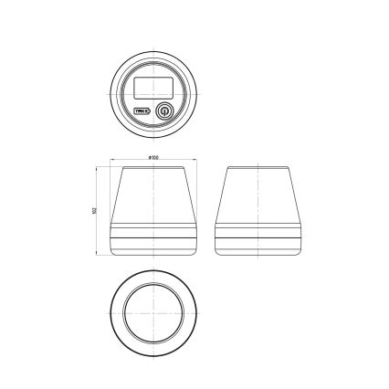 Globo - LED RGB Solarna svetilka LED/0,2W/3,7V IP44 1200 mAh