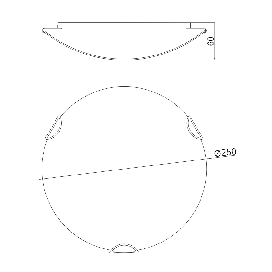 Globo 40402-1 - Stropna svetilka CALIMERO I 1xE27/60W/230V