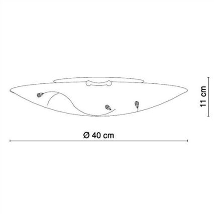 Globo - Stropna svetilka 3xE27/40W/230V