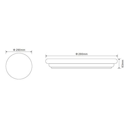 GLOBO 41003-20 - LED Stropna svetilka TARUG 1xLED/20W/230V