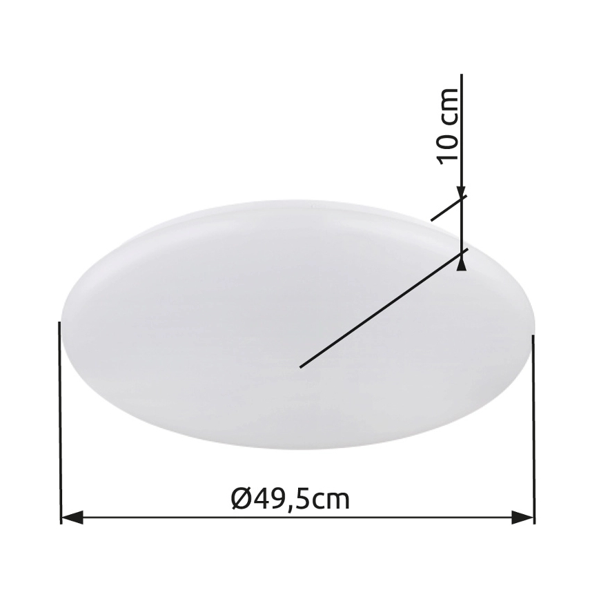Globo - LED Stropna svetilka LED/24W/230V pr. 49,5 cm bela