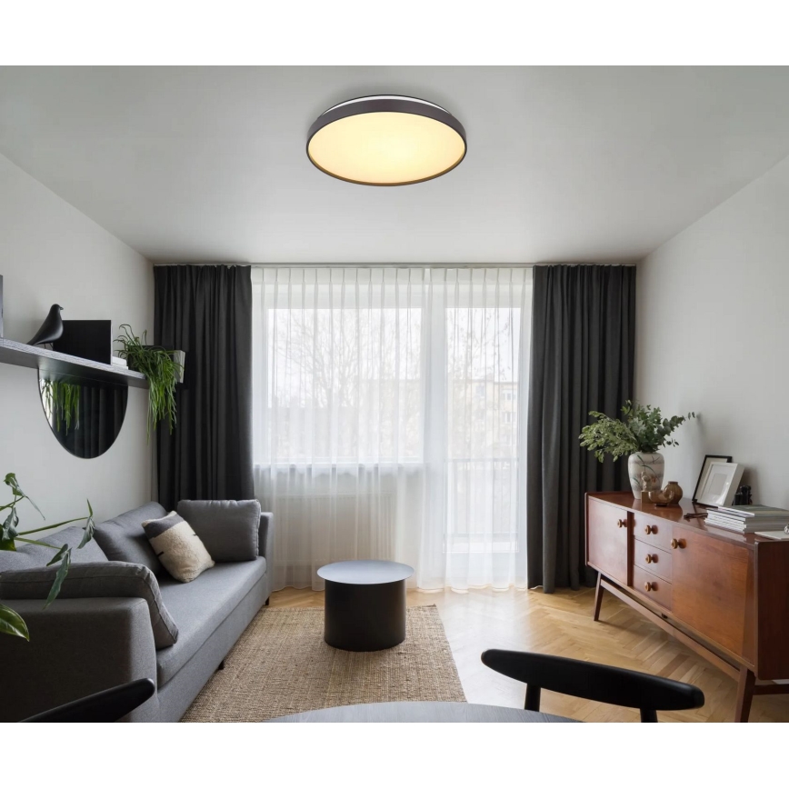 Globo - LED Stropna svetilka LED/24W/230V pr. 48 cm antracit