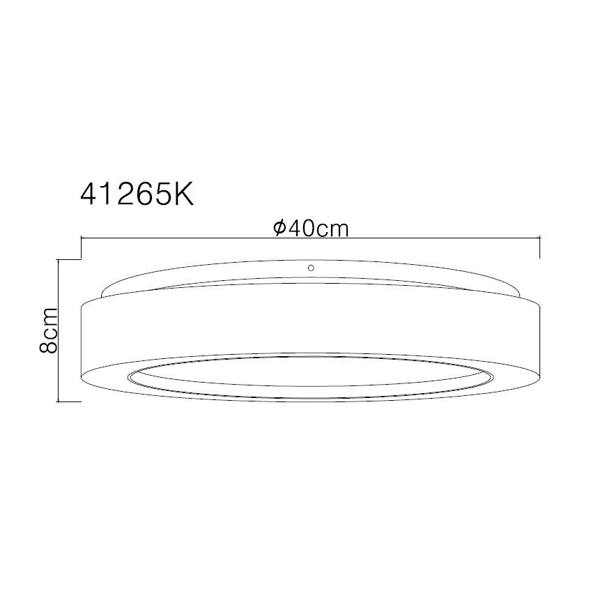 Globo - LED Stropna svetilka LED/24W/230V pr. 40 cm 4000K bela