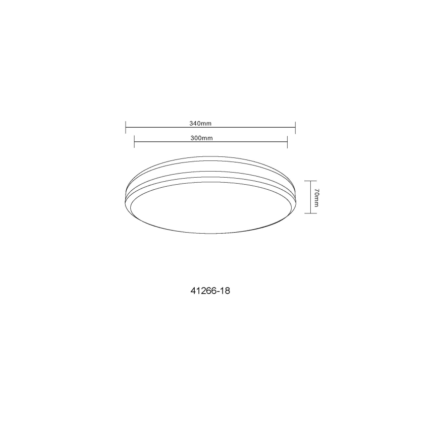 Globo - LED RGBW Zatemnitvena stropna svetilka LED/18W/230V 2700-6000K + Daljinski upravljalnik