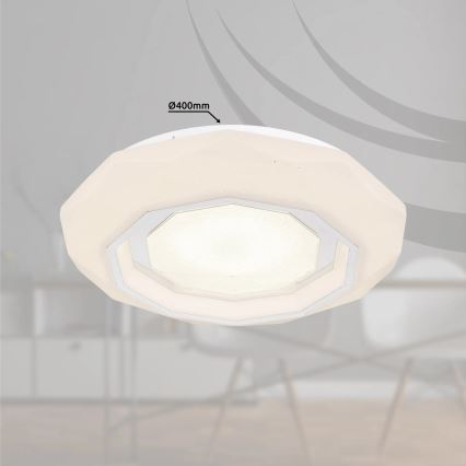 Globo - LED Zatemnitvena stropna svetilka LED/24W/230V 2700-6500K + Daljinski upravljalnik