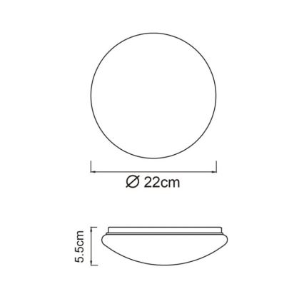 Globo - LED stropna svetilka LED/8W/230V 4000K premer 55 cm