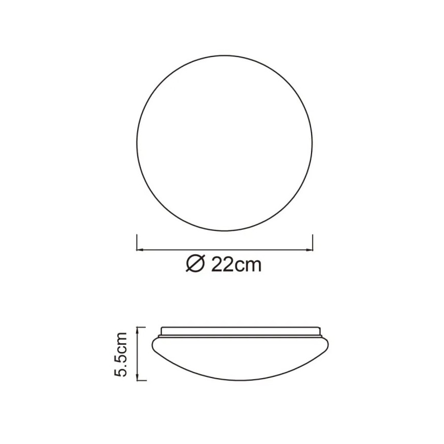 Globo - LED stropna svetilka LED/8W/230V 4000K premer 55 cm