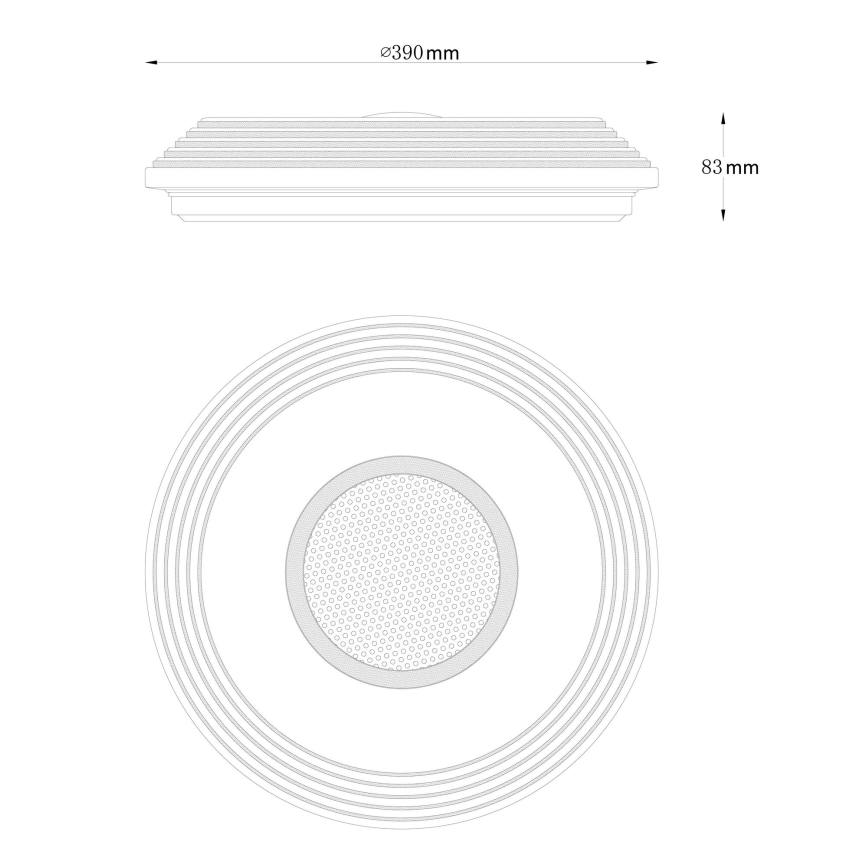 Globo - LED Zatemnitvena stropna svetilka LED/24W/230V 2700-6500K + Daljinski upravljalnik