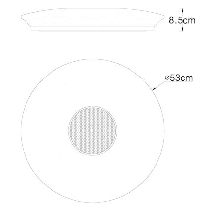 Globo - RGBW Stropna svetilka z možnostjo zatemnitve LED/50W/230V + Daljinski upravljalnik