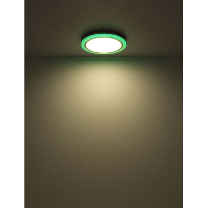 Globo - RGBW Zatemnitvena stropna svetilka LED/20W/230V 2700-6500K + Daljinski upravljalnik