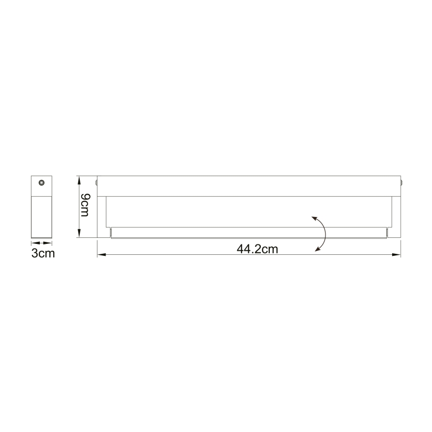 Globo - LED Kopalniška stenska svetilka LED/12W/230V IP44