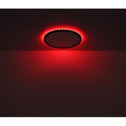 Globo - LED RGB Zatemnitvena kopalniška stropna svetilka LED/18W/230V 3000-6000K + Daljinski upravljalnik IP44 črna