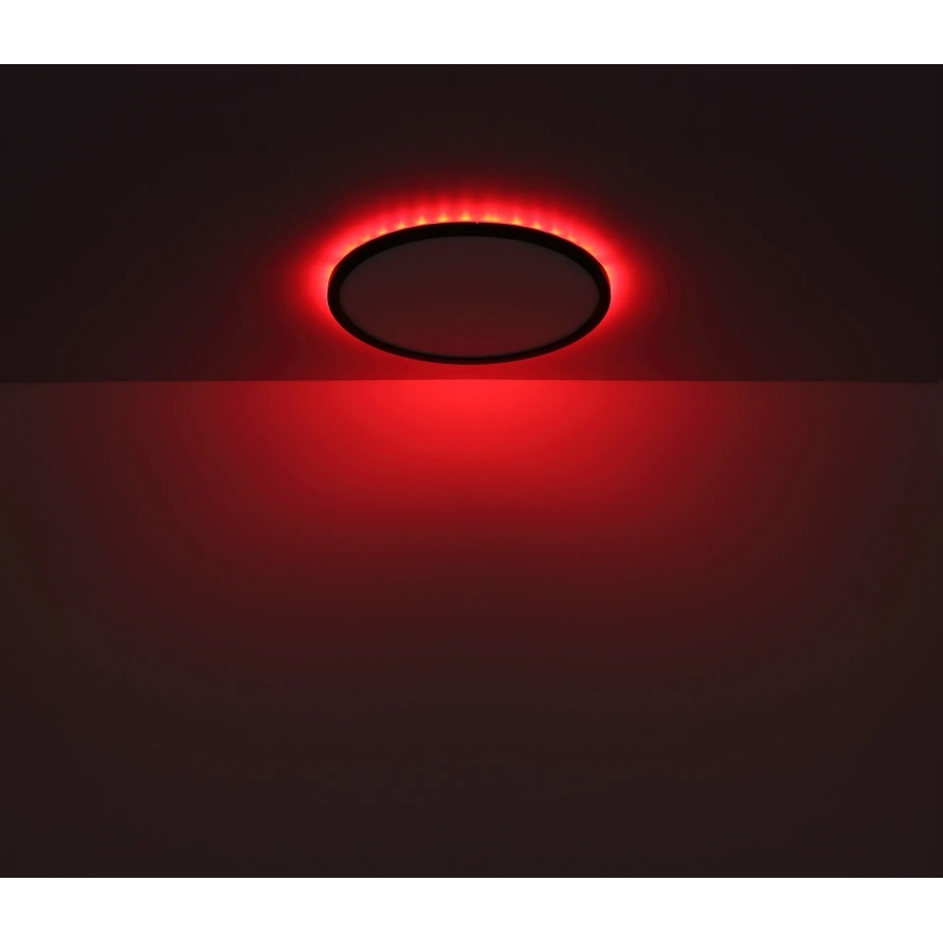 Globo - LED RGB Zatemnitvena kopalniška stropna svetilka LED/18W/230V 3000-6000K + Daljinski upravljalnik IP44 črna