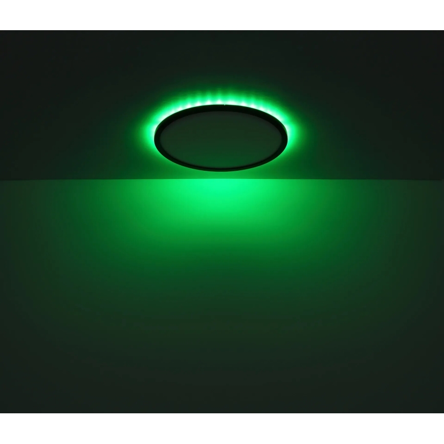 Globo - LED RGB Zatemnitvena kopalniška stropna svetilka LED/18W/230V 3000-6000K + Daljinski upravljalnik IP44 črna